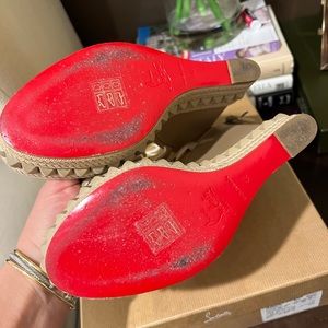 Authentic Christian Louboutin Wedges